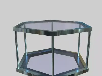 Glass Table 02 3D model