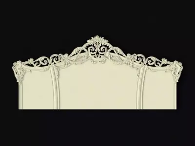 bed headboard 3D model
