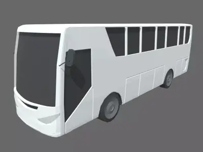 Low Poly Bus 01 Low-poly 3D model