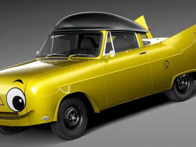 mr beep  sample model Free 3D model