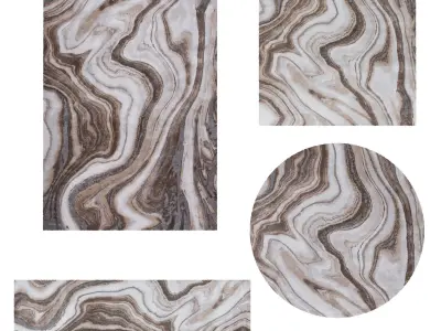 16 in 1 Rug Collection No 4 Low-poly 3D model