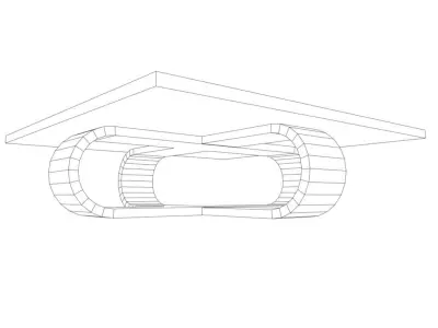 Coffee Table Low-poly 3D model