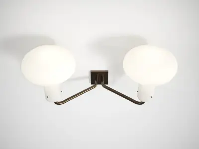 Galleria Two Light by Ignazio Gardella for Tato 3D model