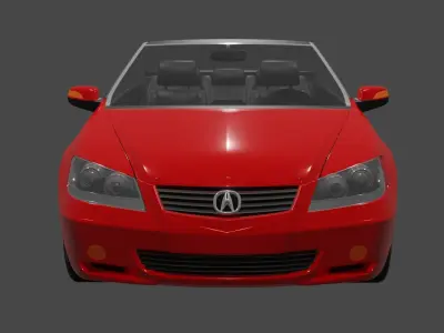 Open Sports Car 3D model