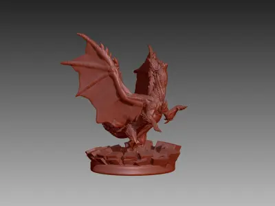 3D printable Monster Hunter Alatreon 3D print model