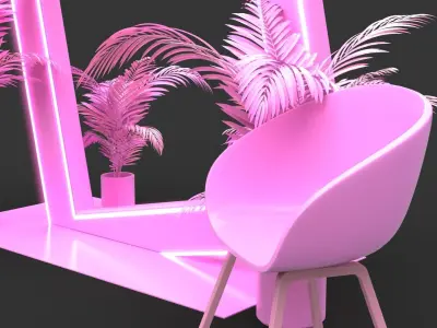 Empty Frame Back - Photocall 1 3D model