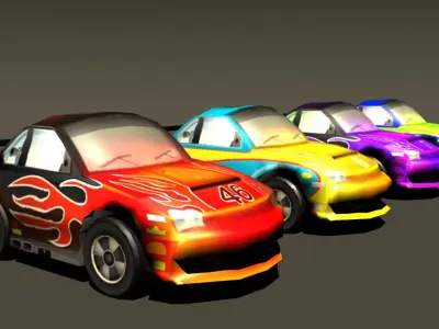 Low Poly Cars for Games Low-poly 3D model