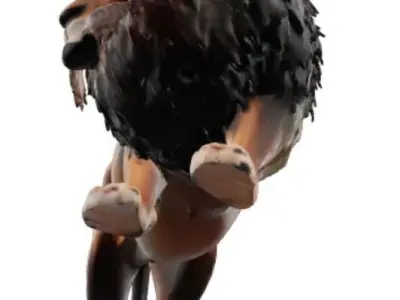 3d lion model 3D model