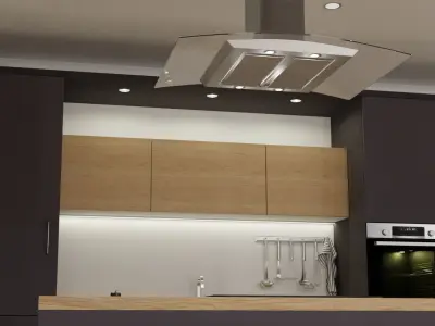 Modern kitchen 3D model