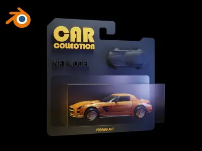 Toy car pack Blender animated template 3D model