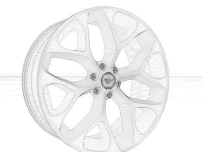 Car Rim Model 3D model