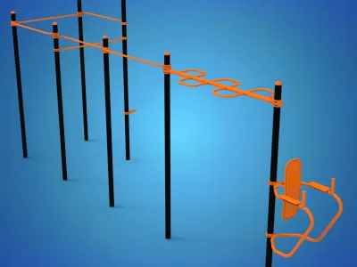 Gym Equipment Outdoor 3D model