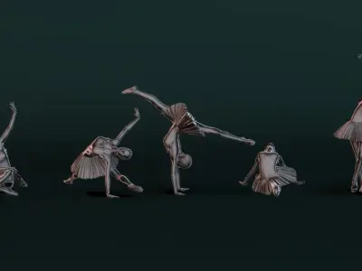 Ballerina Set06 3D model