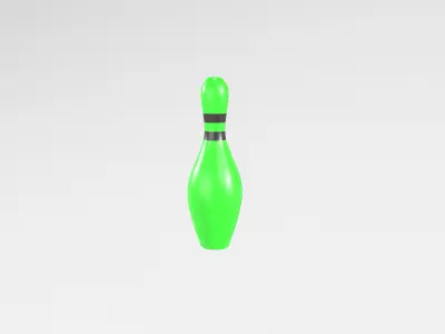 Bowling Pin v1 005 Low-poly 3D model