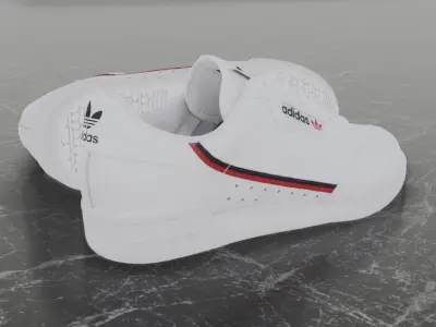 Adidas 3D Shoes - White - Ortholite Series Low-poly 3D model