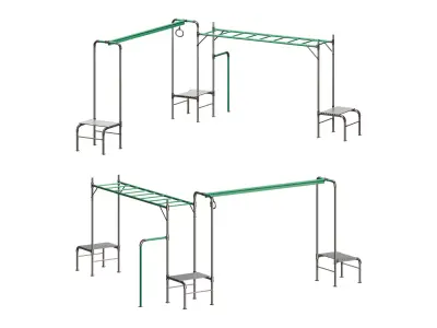 JUNIOR JUNGLE TARZAN MONKEY BARS 3D model