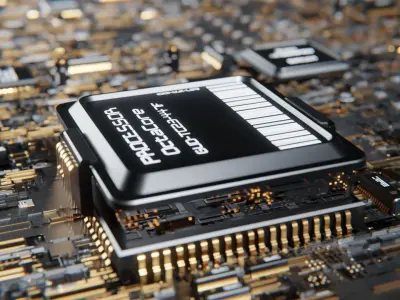 Motherboard 3d model HighPoly 3D model