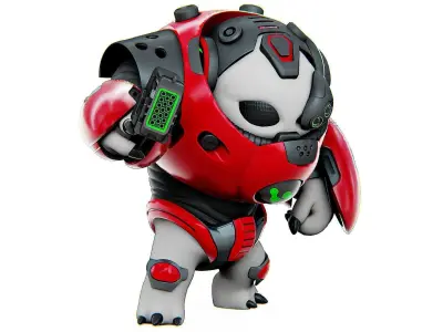 ALIEN TROOPER 11-V  Rigged for Unreal Engine - Unity - MIXAMO  3D model