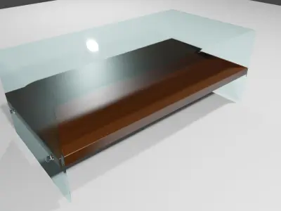 Glass Table - Mesa de Vidro Low-poly 3D model