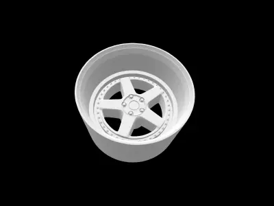 Work Zistance W5s scalable and printable rims 3D print model