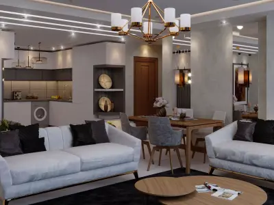 INTERIOR DESIGN 3D model 6