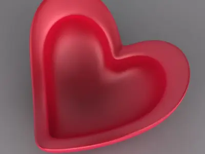 Heart Decorative Bowl Free 3D print model