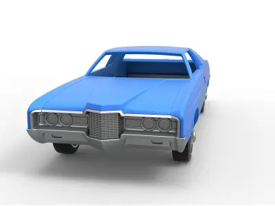 Shell and wheels LTD 1971 Scale 1 to 25 3D print model