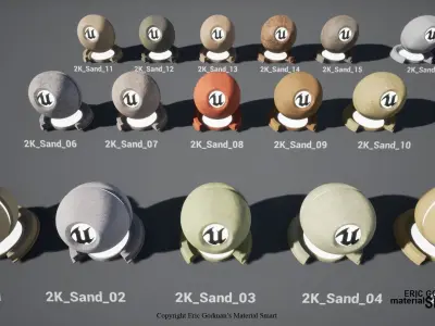 Sand World Aligned Materials 3D model