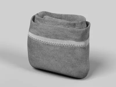 -Grey Socks - Folded- 3D model