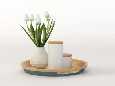 Closed Jars To Store Treats For Guests 3D model