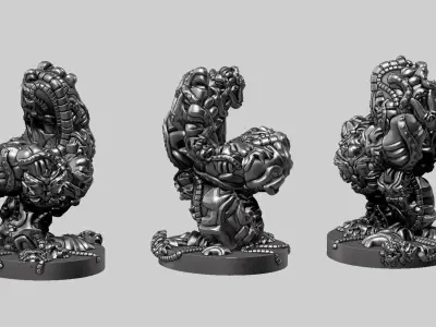 Modern Abstract robotic sculpture 3d print model 170 3D print model