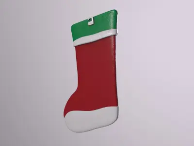 Christmas Decor Hanging Sock E 3D model
