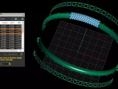 The Stellar Bangle Bracelet jewelry 3D model - for Her 3D print model