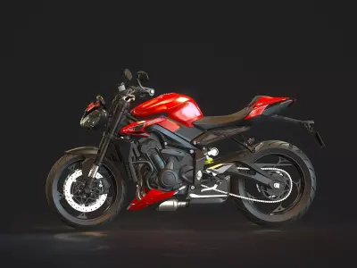 Base model for Triumph Street Triple 765 2024 3D model