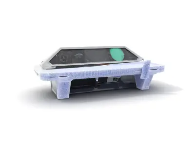 Futuristic Command Console Model Pack Low-poly 3D model
