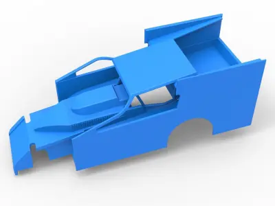 Shell of Northeast Outlaw Dirt Modified V1 Scale 1 to 25 3D print model