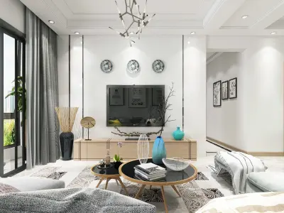 living room  Interior 3D model