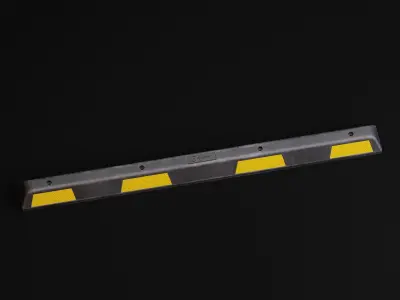 Car Parking Stop PBR Game-Ready Low-poly 3D model