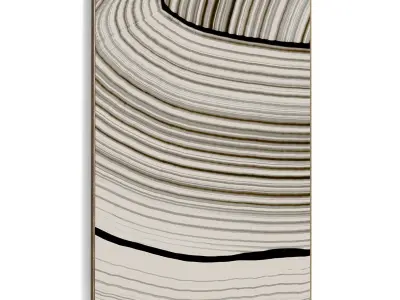 Plaster Two Photo Frame 515 Low-poly 3D model