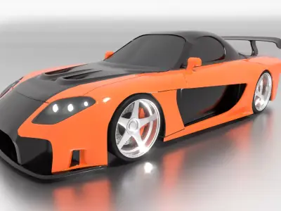 Mazda RX-7 Veilside 3D model
