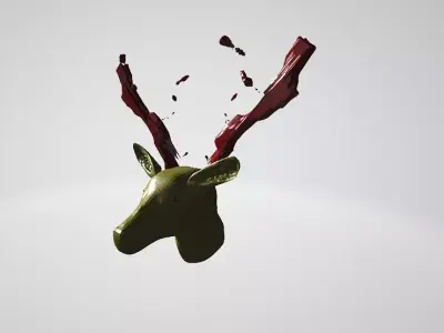 Head Of Deer 3D model