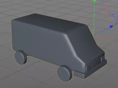 mini van  Free 3D model