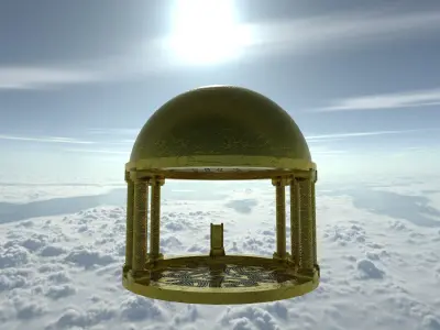 the palace of throne Free 3D model