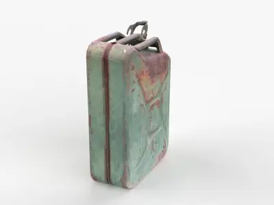Old Fuel Canister Low-poly 3D model