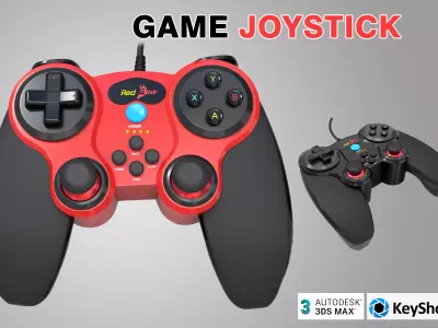 GAME JOYSTIC Low-poly 3D model