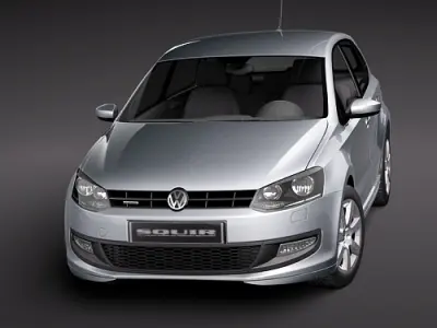 Volkswagen Polo BlueMotion 2010 3D Model 3D model