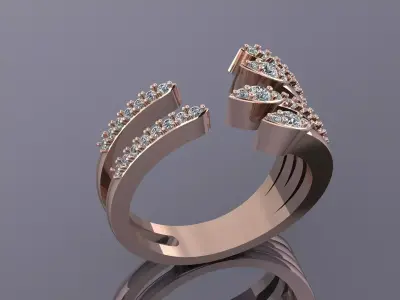 Jewelry Ring Gold KJ-61 3D print model