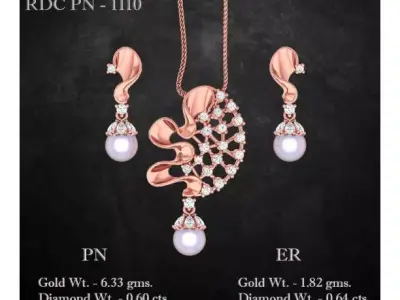 Pendant Earrings combo - 1110 3D print model