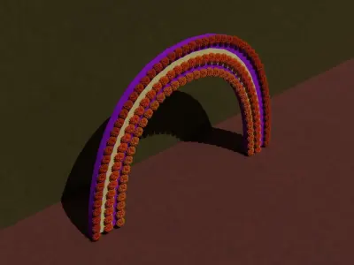 corona para altar dia de muertos 3D model