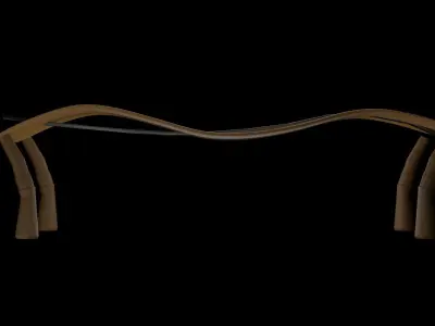 Wooden Table Free 3D model